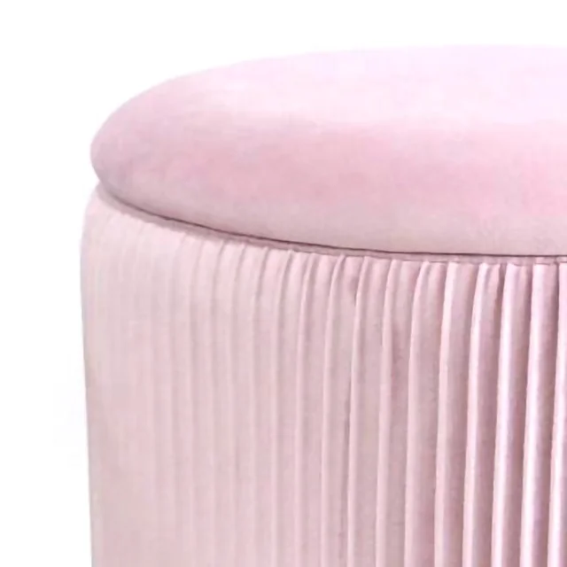 Modern display cabinets dining room furniture velvet storage ottoman stool round ottoman