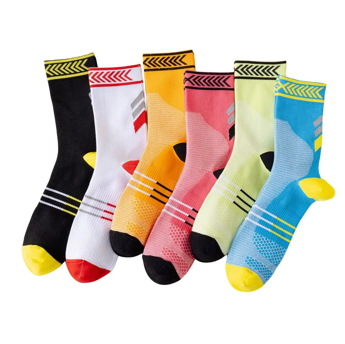 Unique Design Men Cycling Sock Custom Logo Color Crew Bike Sport High Quality Sock