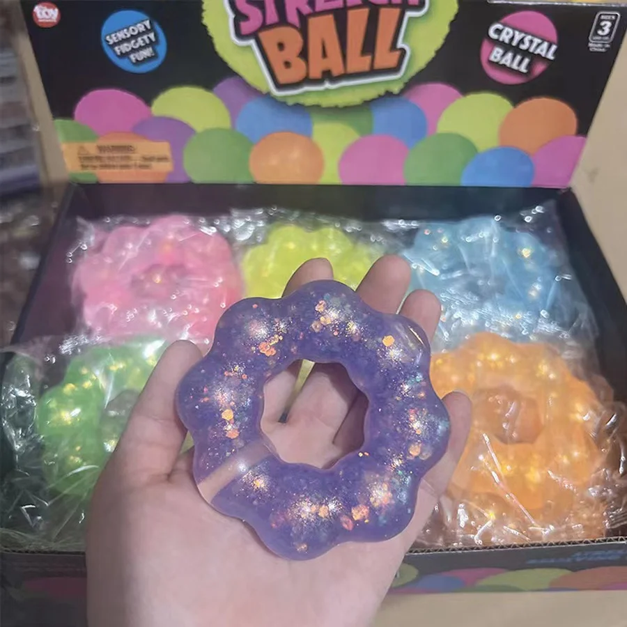 Hot Sale Kids Soft Squeeze TPR Gel Jelly Bracelet Toy Wristband Creative Decompressing Toys TPR Wristband Fidget Stress Relief