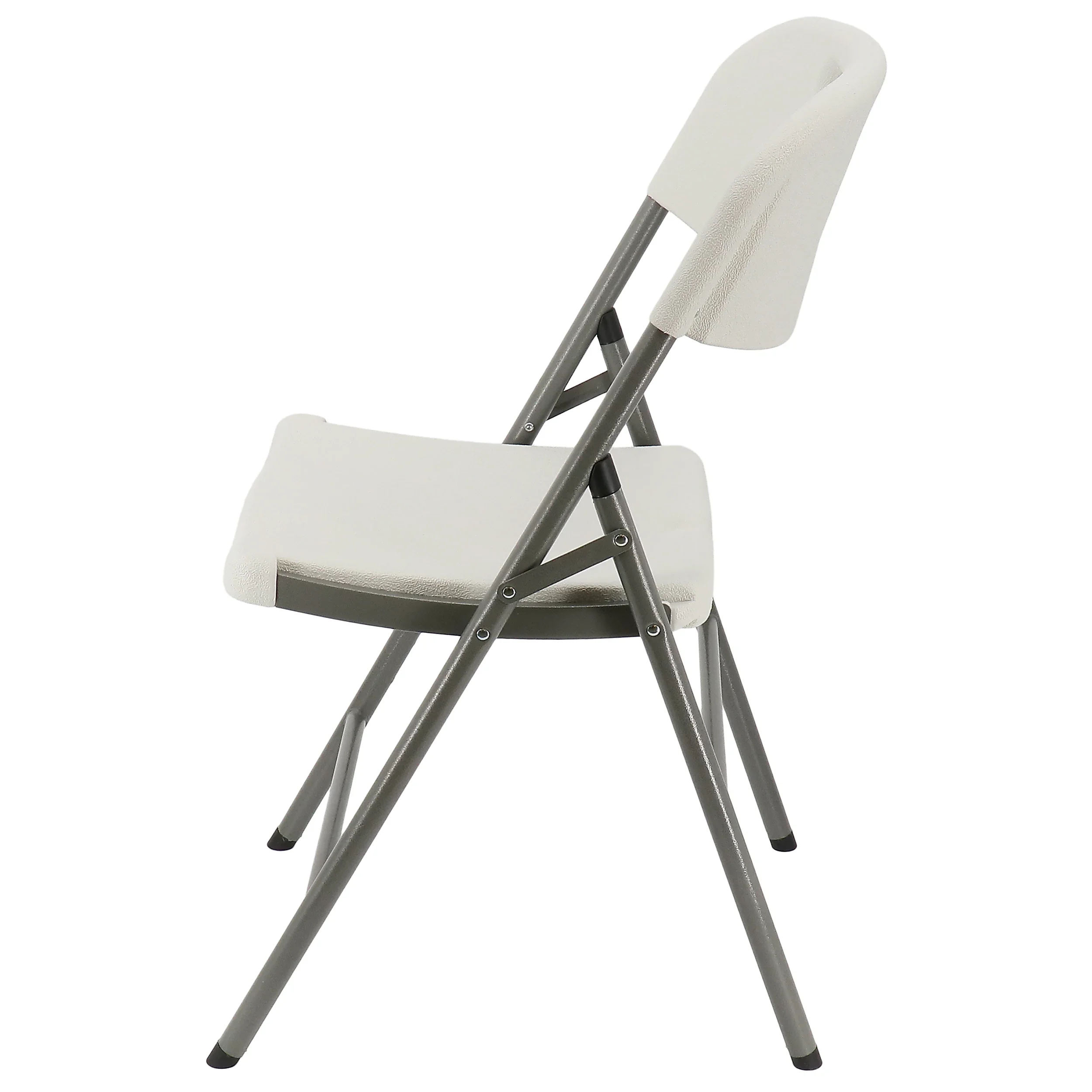 Wholesale Event Chair Camping Furniture Outdoor White Portable Folding Metal Frame Optional HDPE Panel Legs