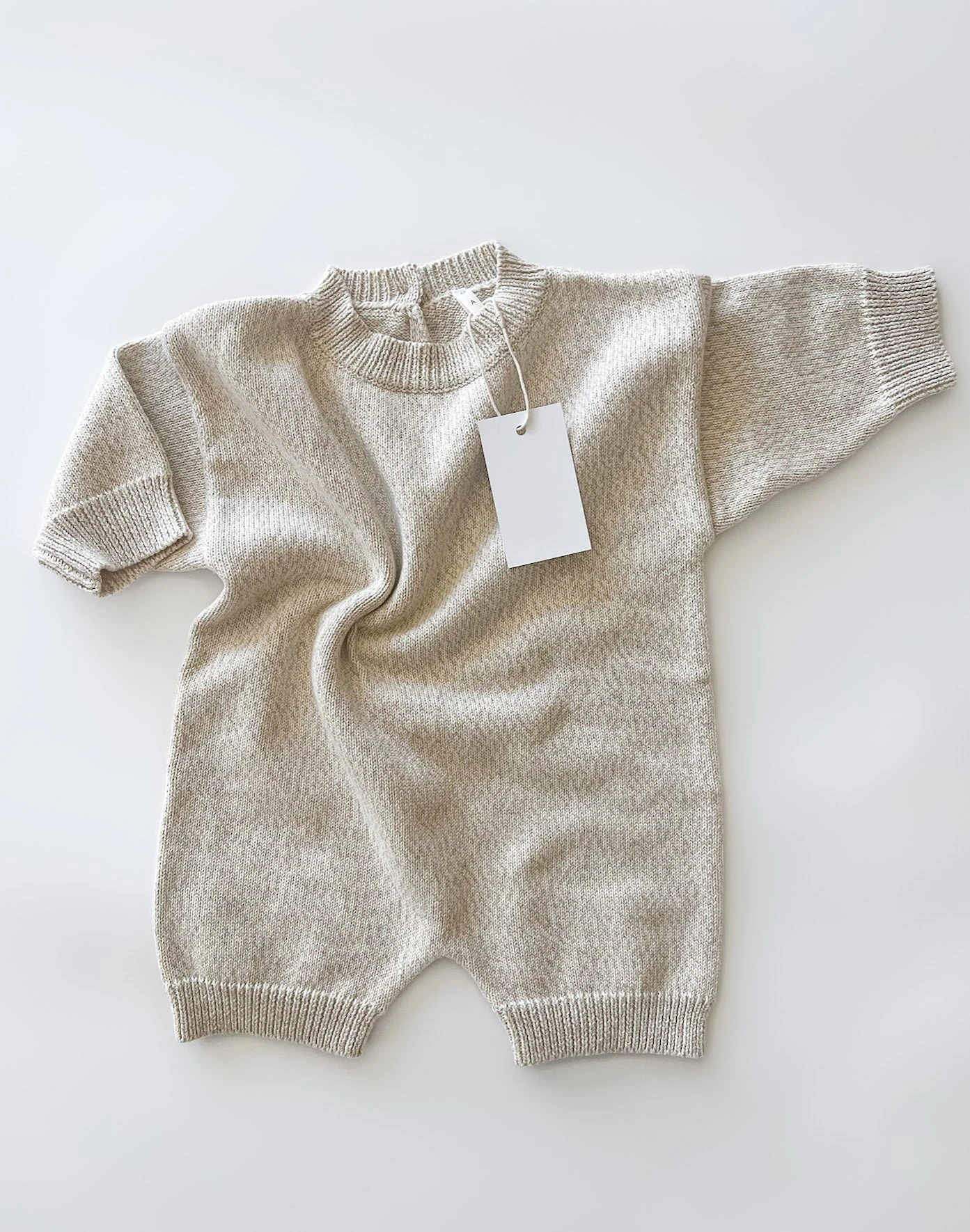 2024 Custom Toddler Newborn Spring Striped Plain Long Sleeve Organic Cotton Baby Knit Romper onesies