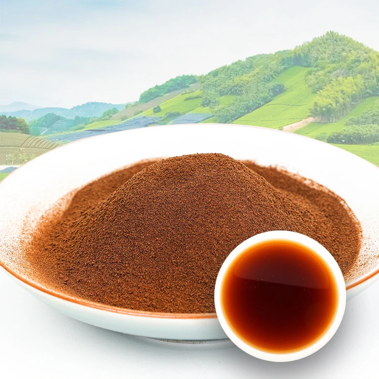 Private Label Wholesale Customized  Free Sample Water soluble Raw Instant Tea Brick Powder