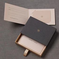 Custom Logo Luxury Rigid Sliding Packaging Drawer Gift Box For Jewelry/Clothing/Cosmetics