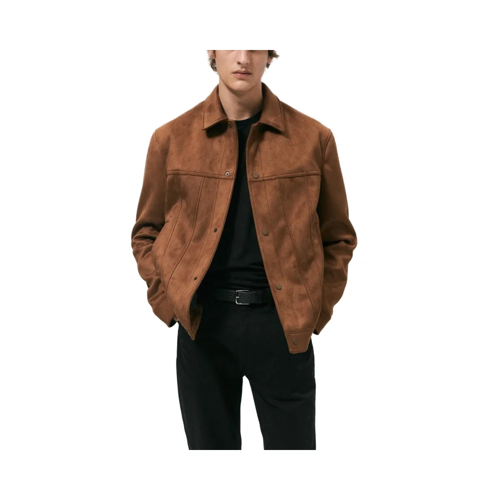 24 Year Autumn and Winter New Suede Fashionable Lapel Jacket