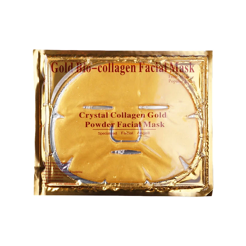 24k Gold Hydrating Skin Care Face Facial Mask Beauty Sheet Full Hydrogel Facemask Anti Aging Brightening Products