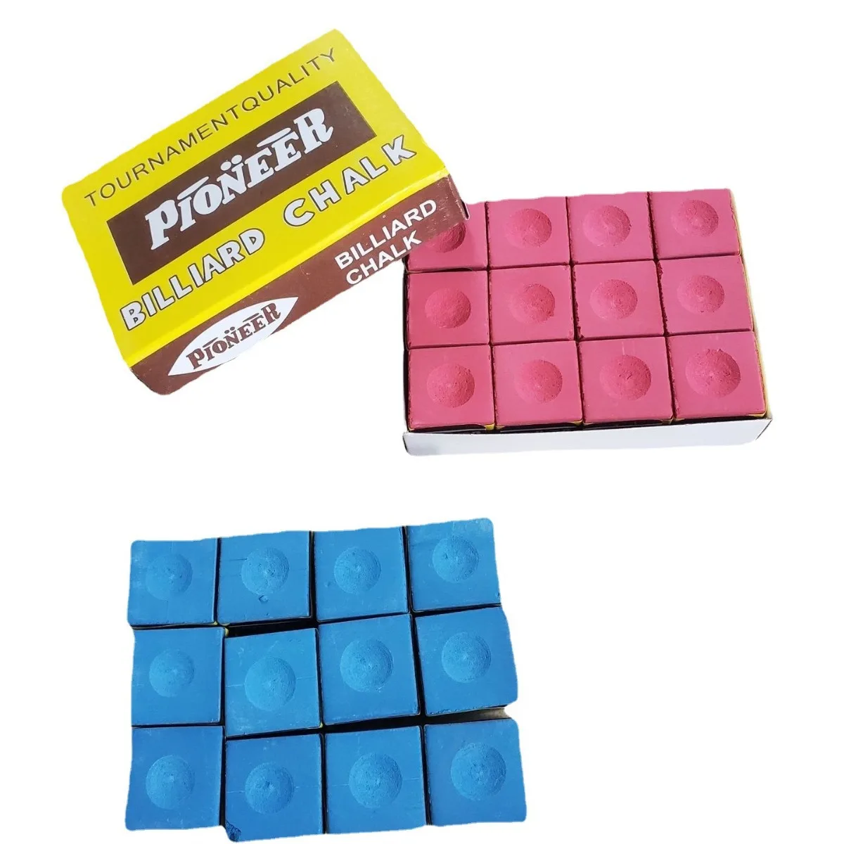 Cheap price for sale professional square chalk billiard game 12pcs/box chalk