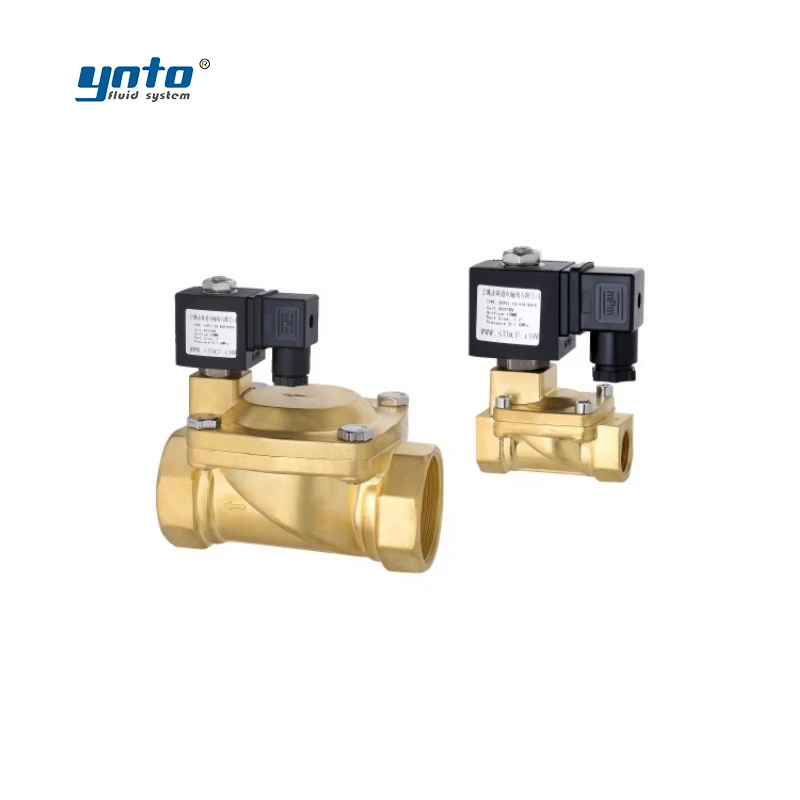 YNTO 3 inch water 220v 12v lpg waterproof solenoid valve pilot operated diaphragm brass normally open solenoid valve for alcohol
