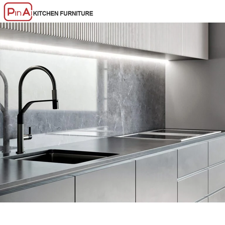 PINAI low price pvc flat pack kitchen furniture pantry organizer kitchen cabinets designs