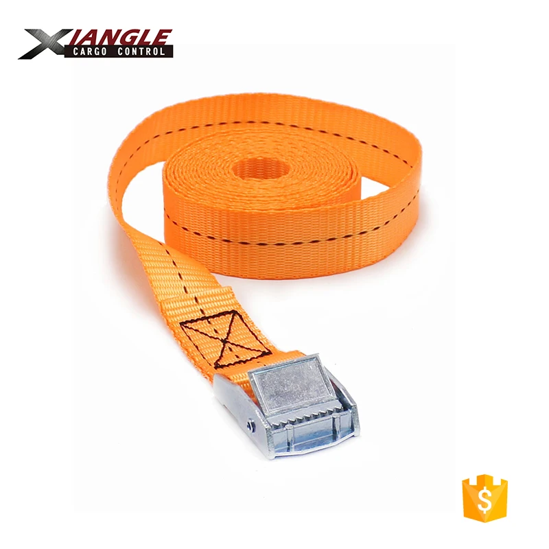 1 inch 1m cam buckle tie down belts cargo tie down straps with polyester webbing