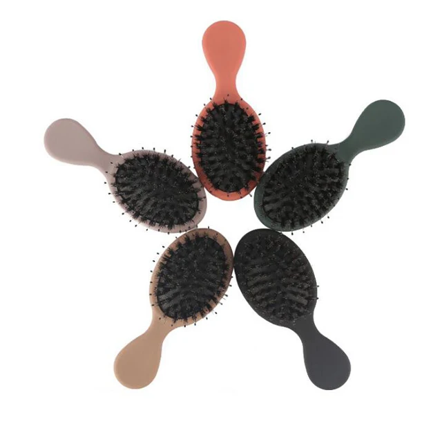 Hot on Amazon Anti-Static Mini hair comb Portable massage hair brushes with nylon bristle for Scalp Massage