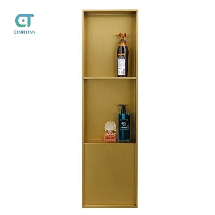 Ручная работа на заказ, простая установка, стена для душа из нержавеющей стали SUS304, встраиваемая ниша с выдвижным ящиком и дверью