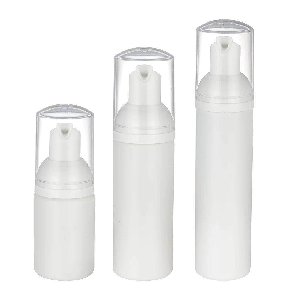 Custom matte white plastic clean mousse liquid foam dispenser pump bottle