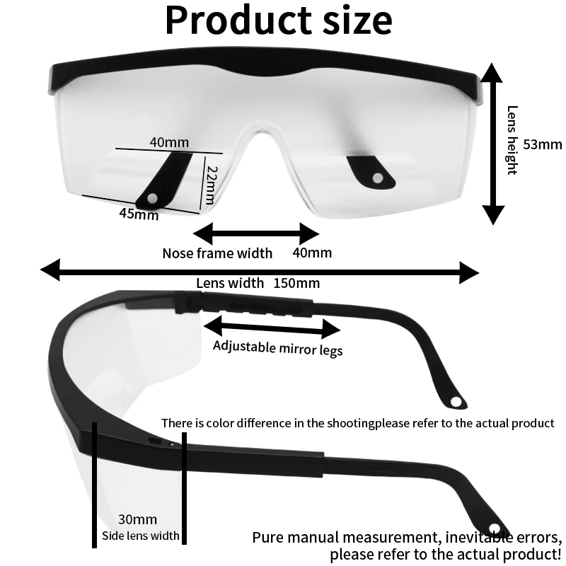 Frosted Adjustable Polycarbonate Frames Aero Aviation Flight Training Glasses IFR Training Glasses