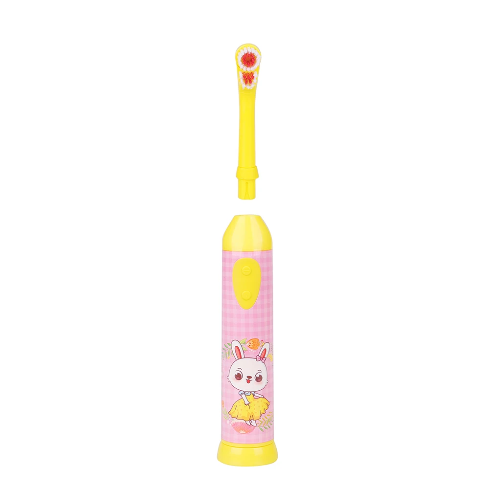 Waterproof IPX7 High Quality BSCI BRC Approved battery Rotating Children Electric Toothbrush private label