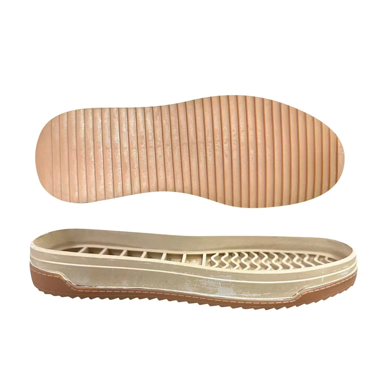 Natural rubber soles  good quality thick sole shoes with the crepe rubber sole