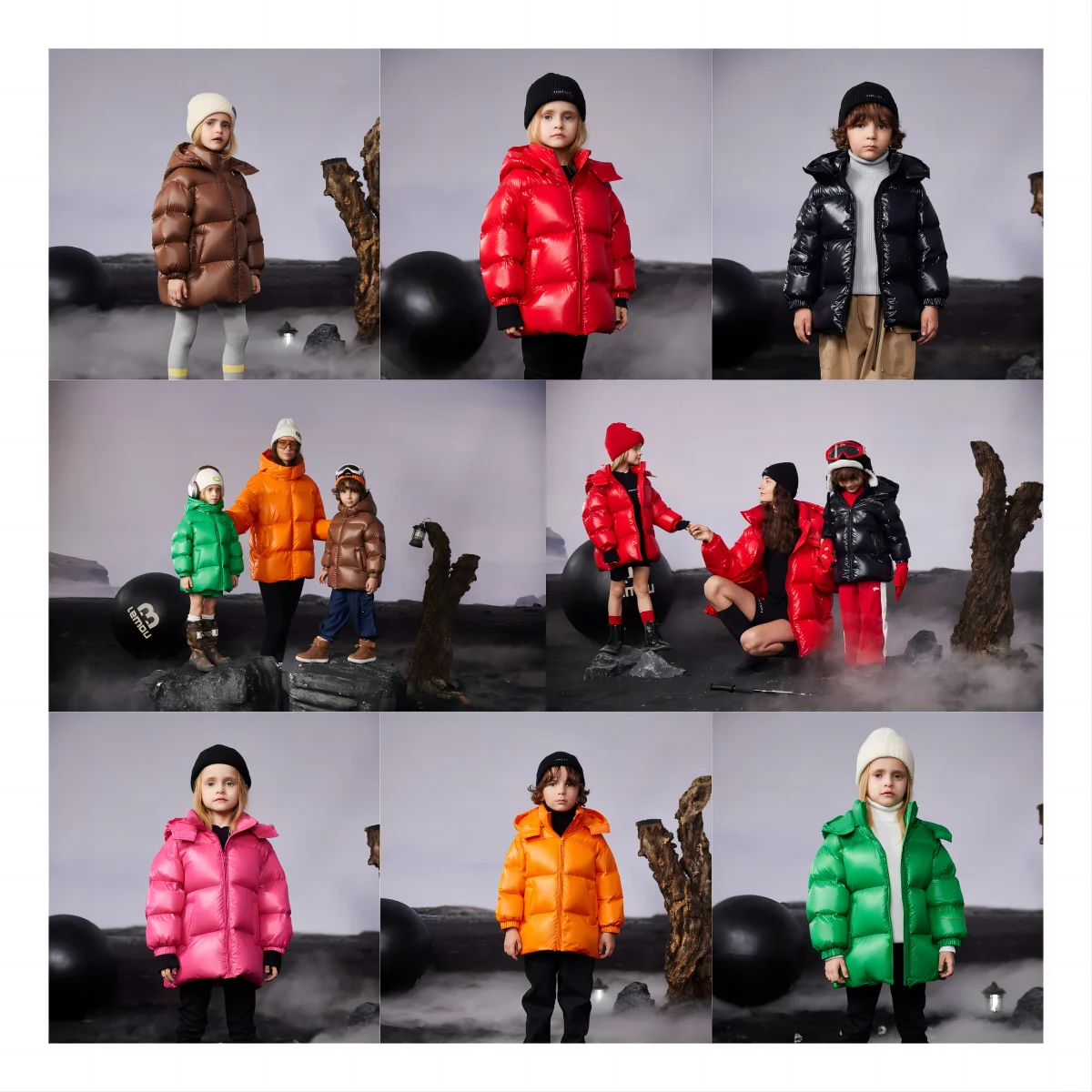 Family Matching Outfit Thick  winter clothes women men children down Jacket Girls Boys Adults down coat kids winter clothing