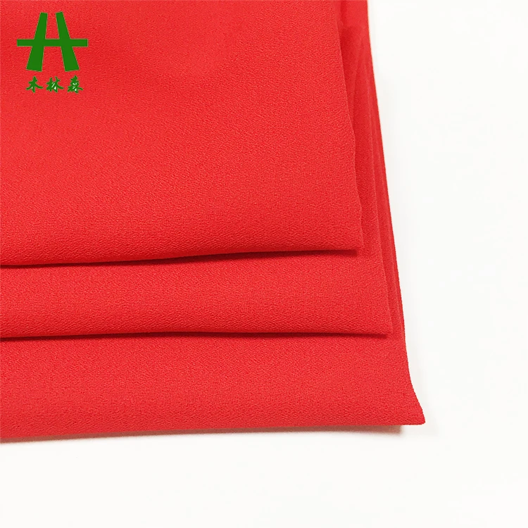 Mulinsen Textile 75D 100% Polyester Woven Georgette Chiffon Moss Crepe Fabrics