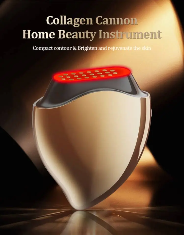 2024 Facial Vibration Skin Rejuvenation Hot Face Massager Home Beauty Led therapy Face Lifting Skin Tightening Machine