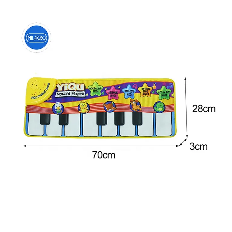 Indoor Play Carpet Gyms for Toddlers Baby Musical Piano Keyboard Playmat Play Mat Educational Baby Crawling Mat