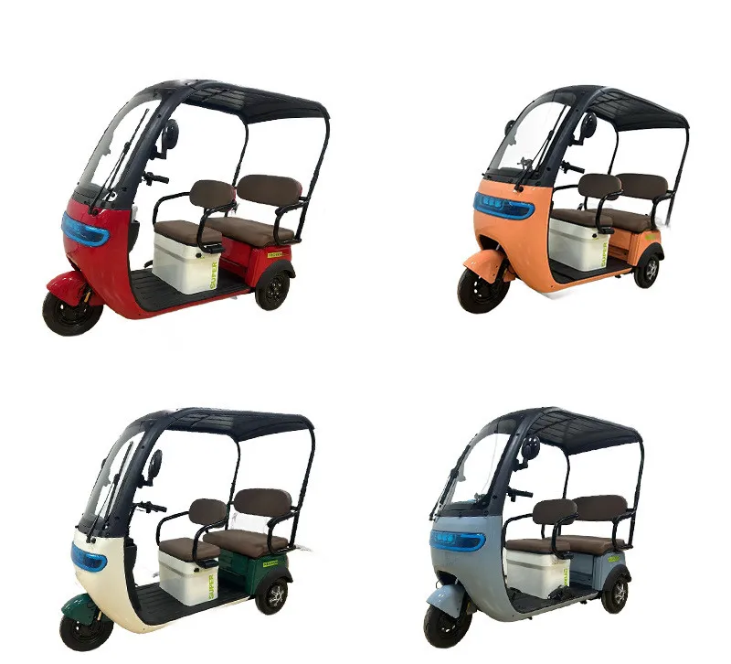 Factory Direct Price Leisure Electric Tricycle Bike With Rain Cover