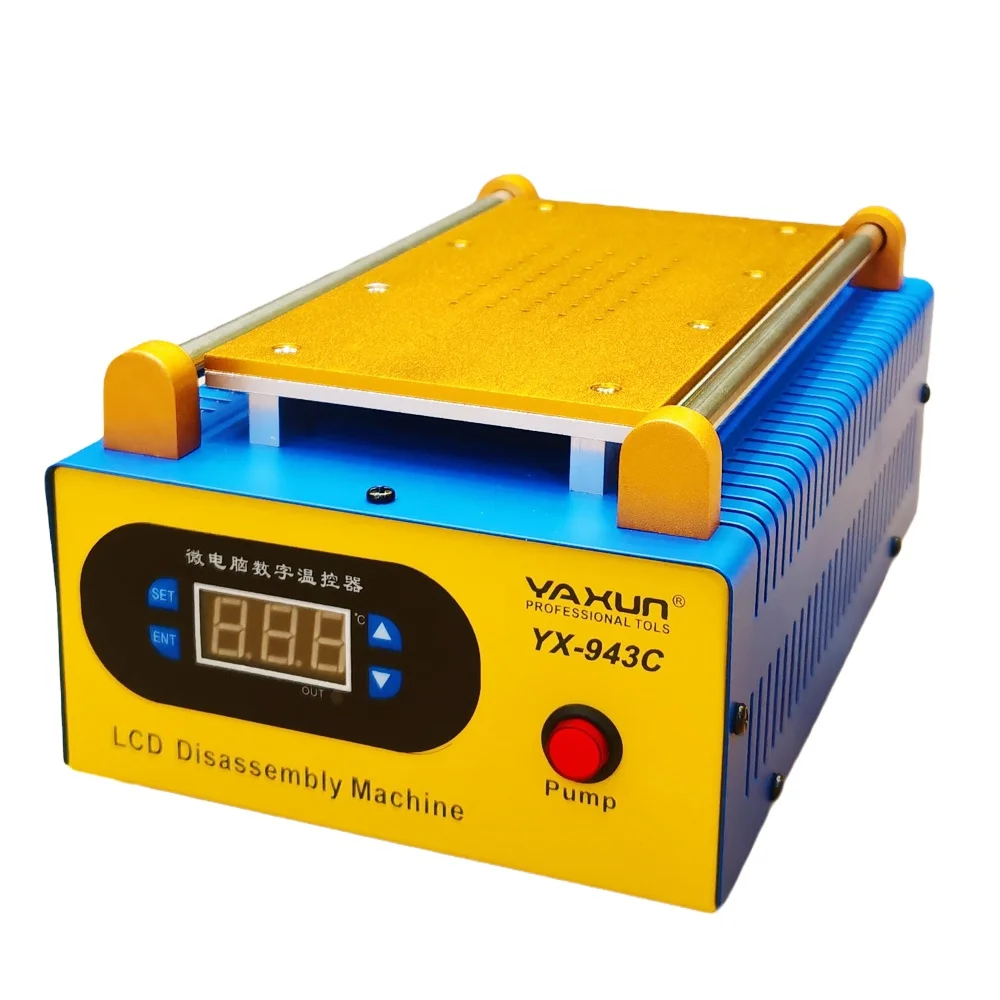 YAXUN YX-943C Newest 110V--240V Built-In Air Pump Vacuum Separator ,mobile LCD touch screen seperate machine, preheating station