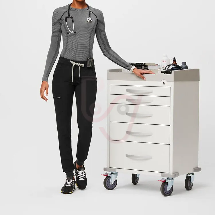 Customized Casual Trousers Hospital Uniforms  Women Scrub Pant High Waisted Jogger Scrub Pants