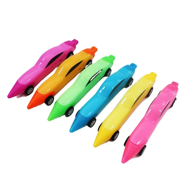 
new design top plastic pen promotiona New Product Plastic Custom Special Design Novelty Kids Fancy Toy Car Pens kids car 