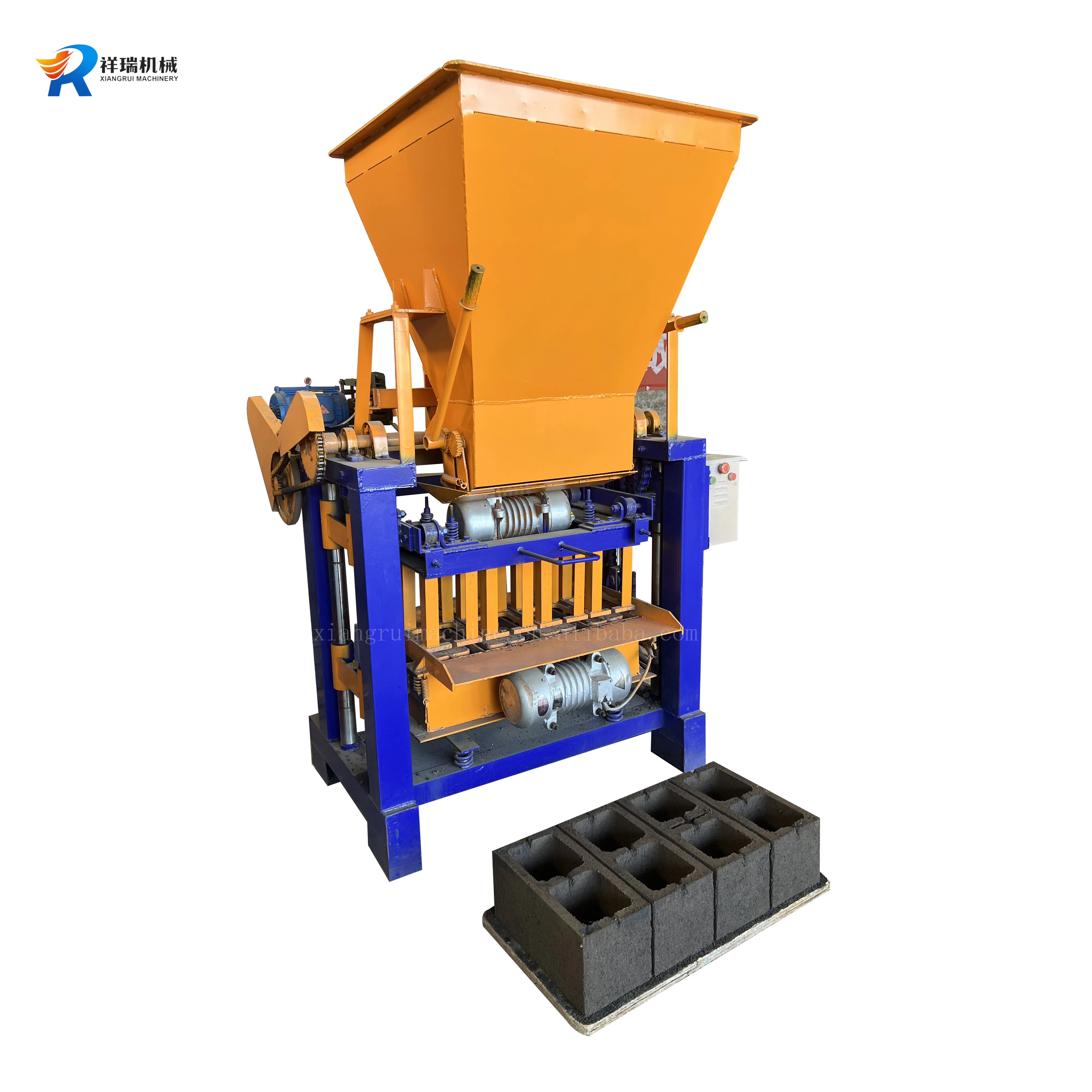 Factory price concrete hydraulic block making machine mobile road brick making machine