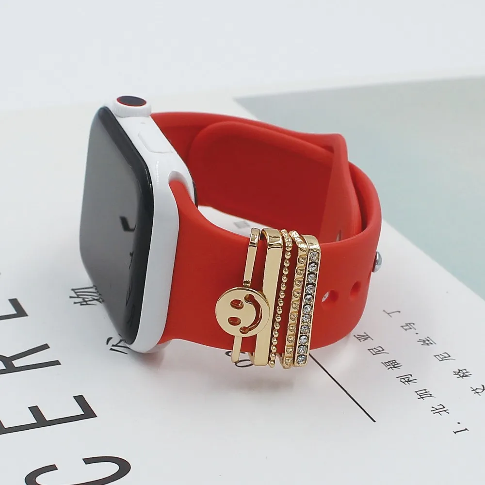  Подвески ShanHai декоративное кольцо для Apple Watch ремешок креативные декоративные ногти часов аксессуары iWatch