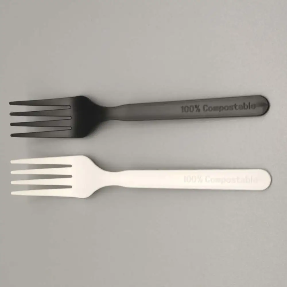 
GreenWorks Delicate 6 inch Strong and not plastic compostable fork cutlery cpla fork for restaurant , party or home 