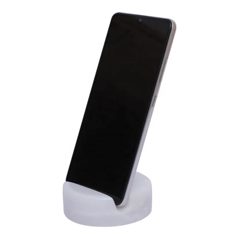 Natural White Marble Stone Phone Holder