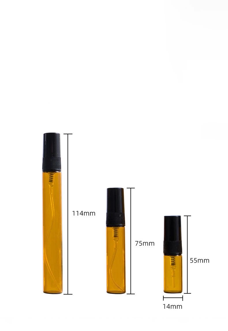 Wholesale 2ml 3ml 5ml 10ml Perfume Travel Pocket Sample Testing Glass Mist Spray Bottle With Logo