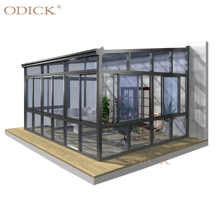 Sunrooms Thermal Break Four Seasons Style Slant Flat Curve Roof Window Lowe Glass Houses Green House