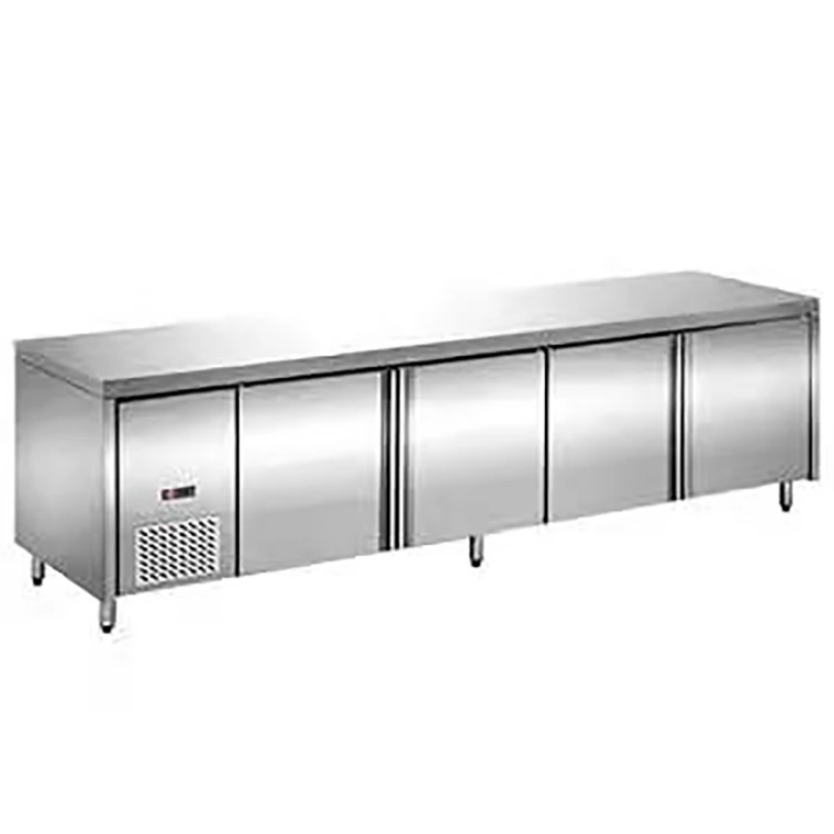 yxfridge 2.4m Commercial Horizontal Stainless Steel Air Cooling Refrigerator