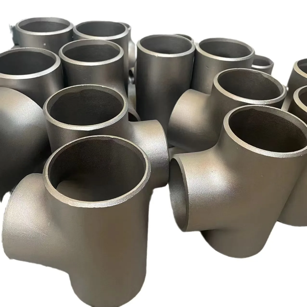 ASME B16.9 Steel Pipe Fittings Tee Carbon Steel Butt Weld Tee