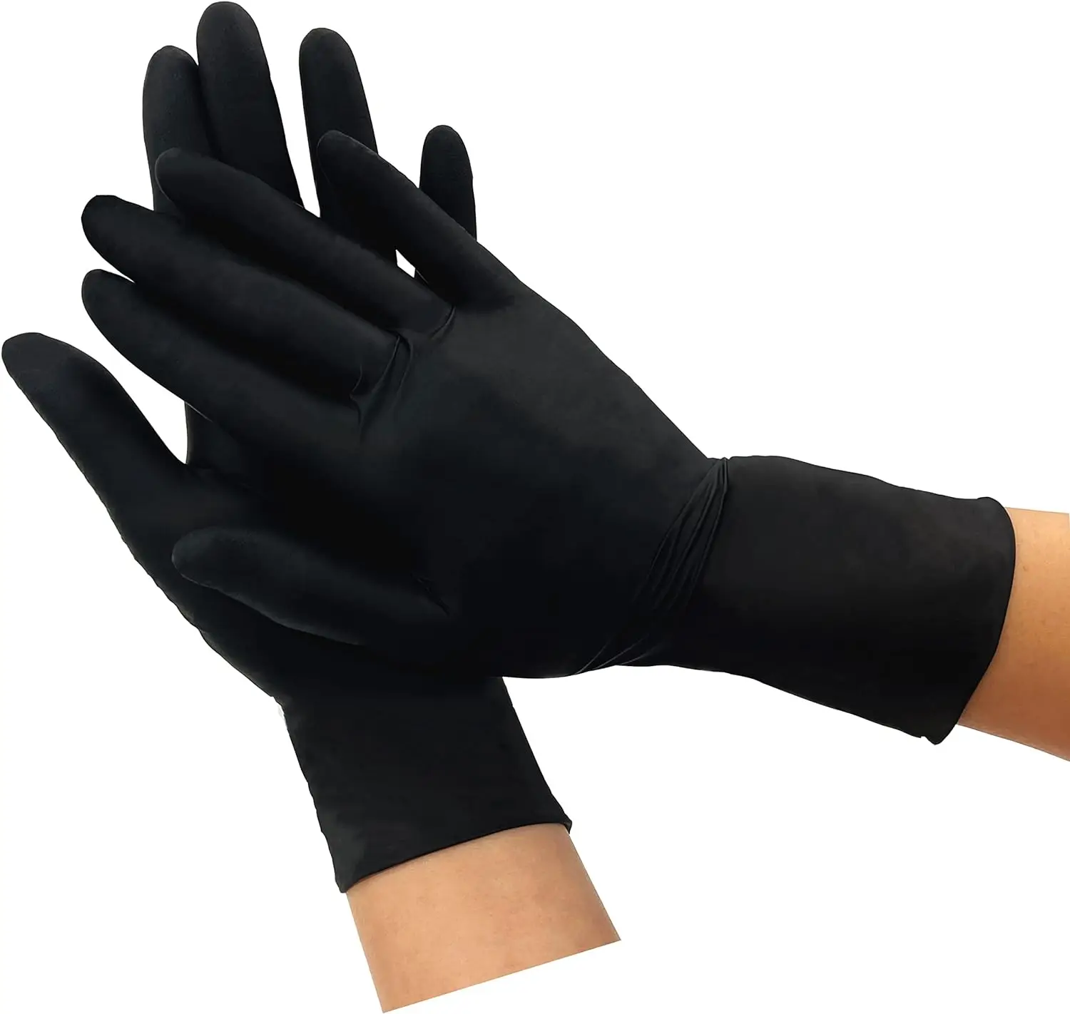 Hot-selling property black nitrile coated gloves professional pure nitrile gloves