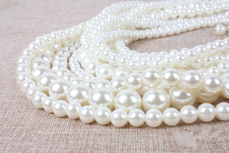 Fashion accessories wholesale multilayer pearl exaggerated long sweater chain necklace for female