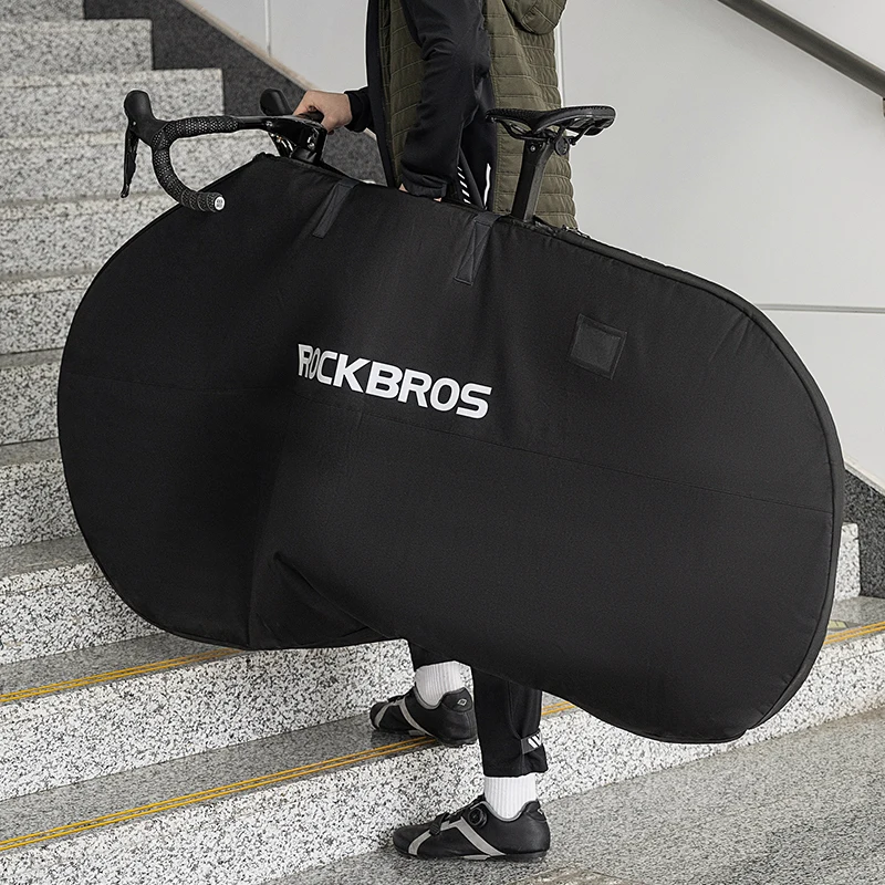 Folding Bicycle Carry Bag for 27 Inch Portable Cycling Bike Transport Case Travel Large Bike Storage Trolley Bike Bag