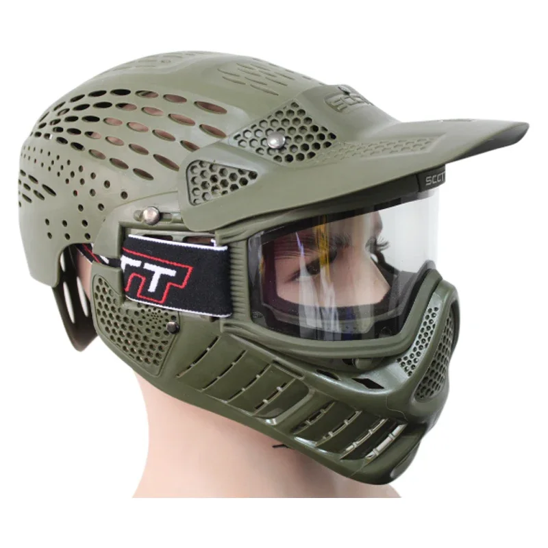 Protective Thermal Anti-Fog Paintball Mask Goggle Paintball Full Coverage Mask with Anti Fog Lens