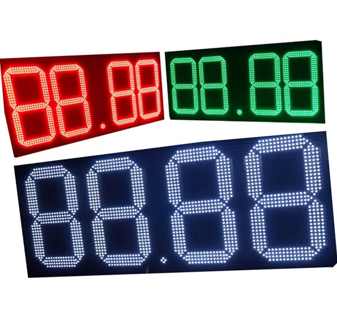 Outdoor Gas Price Display Petrol Station Led Signs