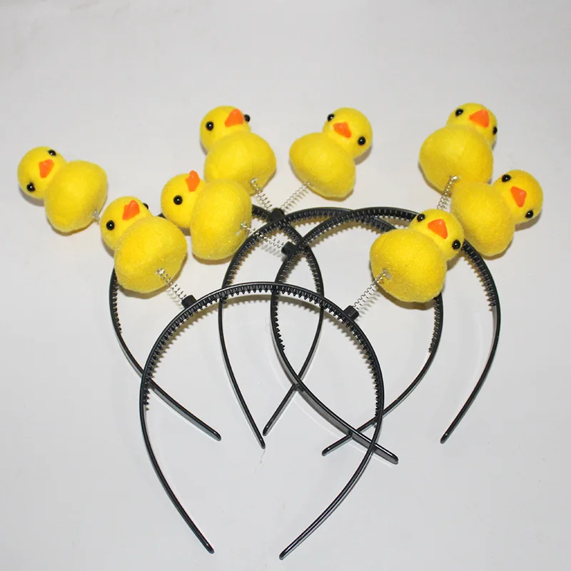Wholesale Creative Headwear Cute Cartoon Animal Yellow Duck Headband For Children