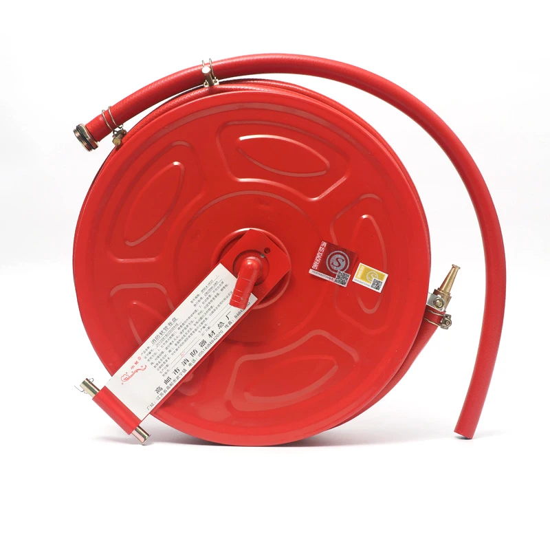 Automatic Manual swing Manual Fixed 3/4 inch 1 inch Fire Fighting Hose Reel Length 20/25/30/36 with nozzle Fire Hose Cabinet