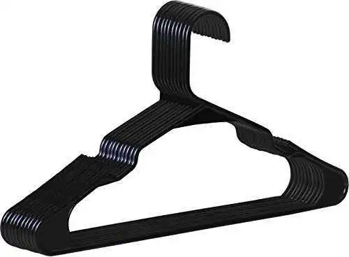 Factory wholesale Black Super Heavy Duty Premium Quality Plastic Suits Hangers Plastic Hangers