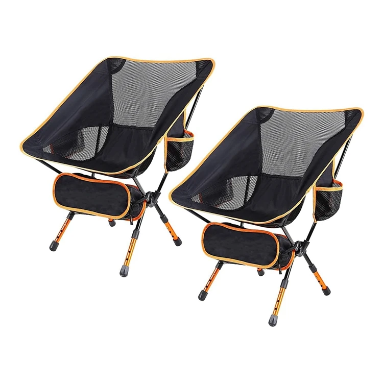 Folding Beach Picnic Chairs Black Portable Camping Chairs Set Lounge Chair Frame Fold Aluminium Metal Iron 2024 Factory Outdoor