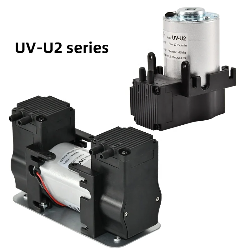-75kpa 12V/24V/220V Small DC Vacuum Piston Pump Air Compressor Pump Head For Printing Machine Or Vacuum Packing