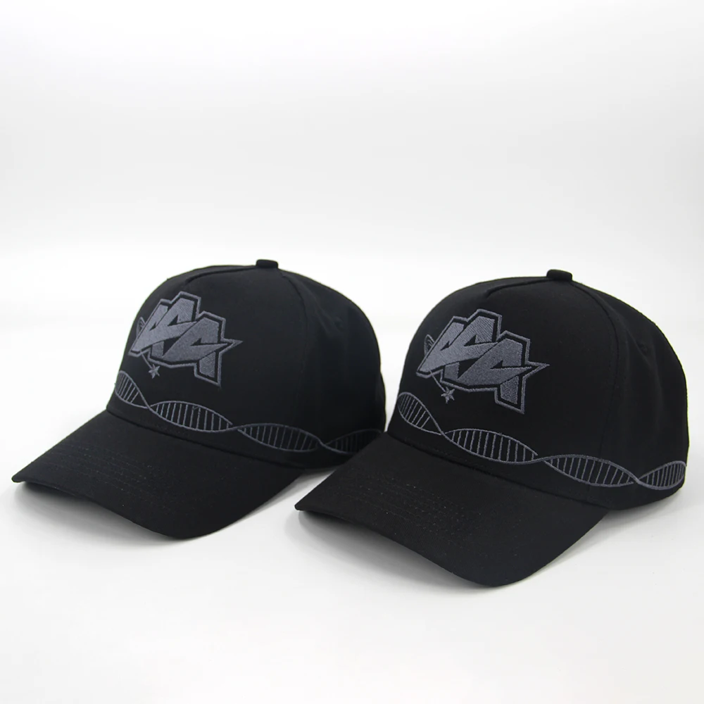 Custom Embroidery Logo 5-panel 100% Cotton High Quality Sport Baseball Cap Hat For Men Gorras Baseball Cap With Your Logo