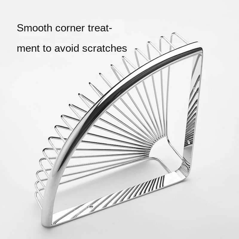 Black Punch-free 304 Stainless Steel Bathroom Line Triangle Rack Iron Bracket Wall Mounted Decorative Corner Shelf For Home