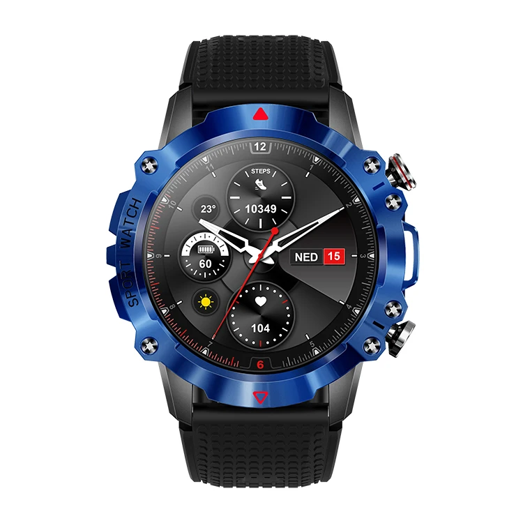 Luxury Digital Smart Wrist Watch BT Call 2023 Round KR10 Multifunction Sport Watches for Men Water Proof