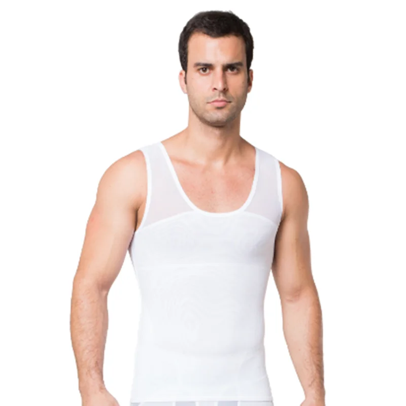 Men Slimming Body Shaper Vest - Posture Corrector, Tummy Control, and Compression Chest Corset