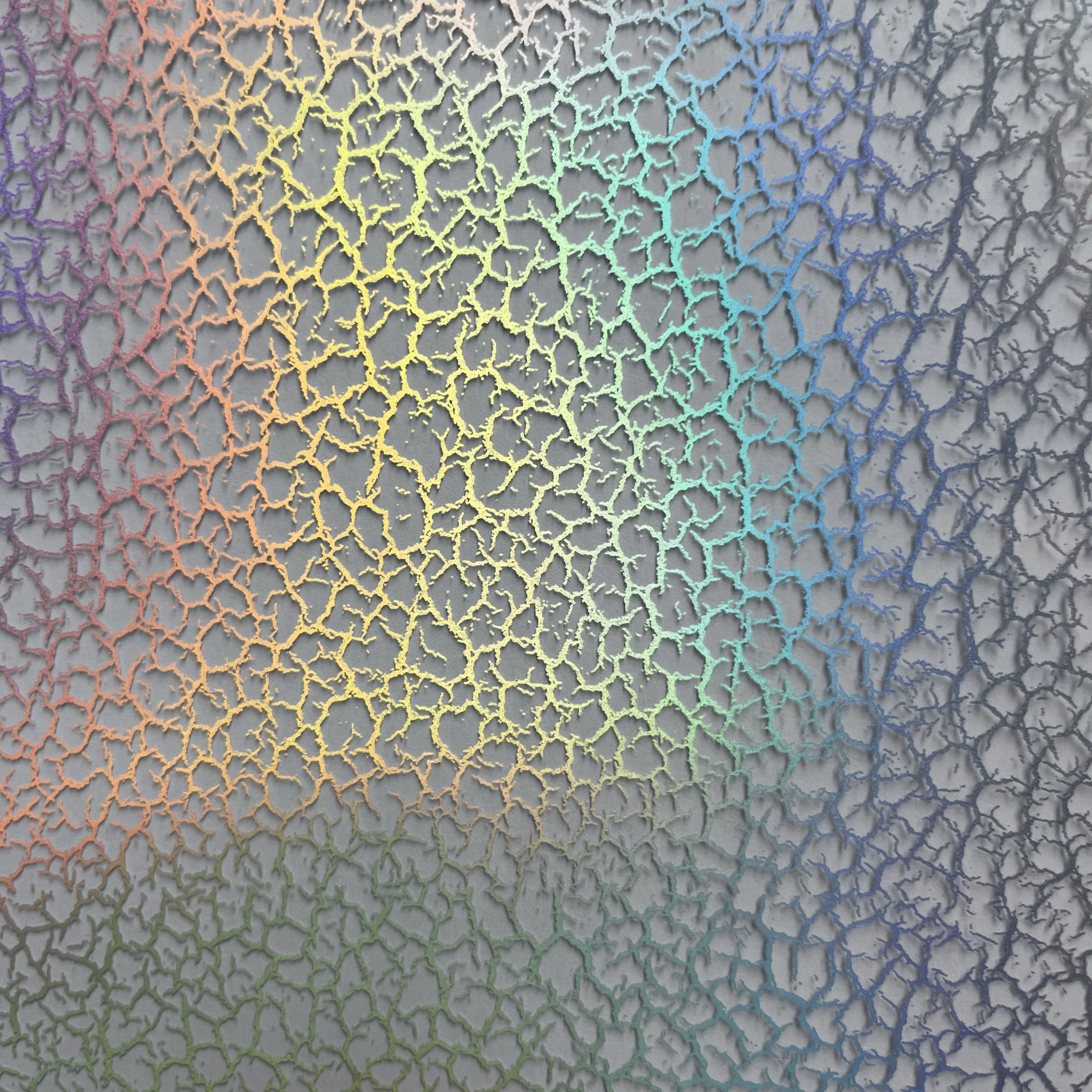 50cm laser effect square pattern water transfer printing hydrographics cubic film for hydro dip aqua print